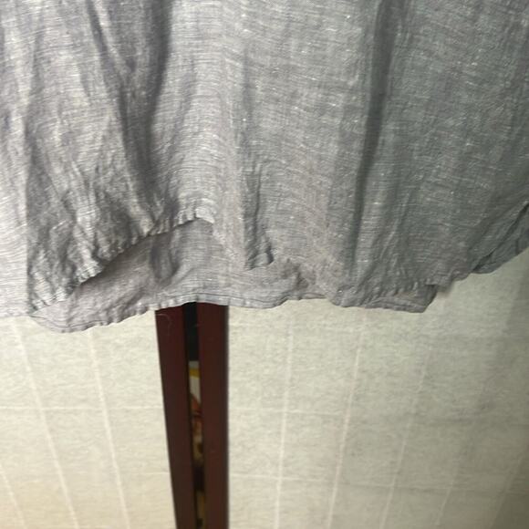 C&C CALIFORNIA LINEN LONG SLEEVE V NECK SIDE SLIT SHIRTDRESS SIZE‎ S - Picture 5 of 9